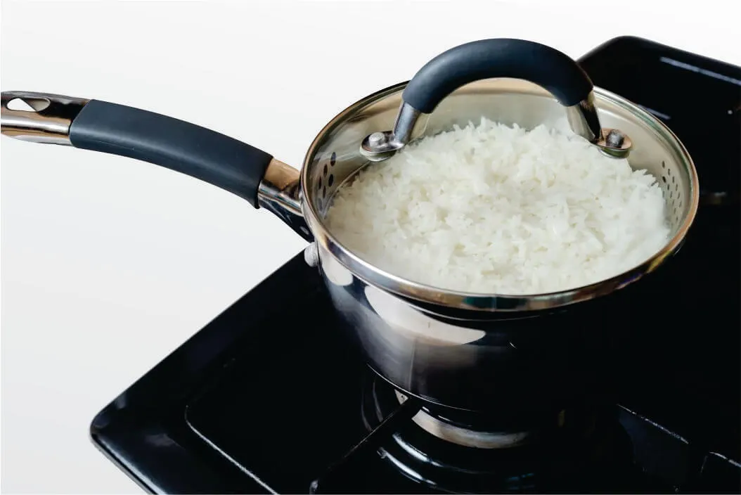 reheat rice on stove