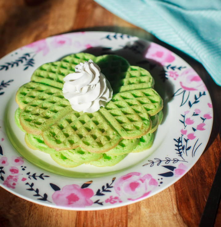 pandan waffles