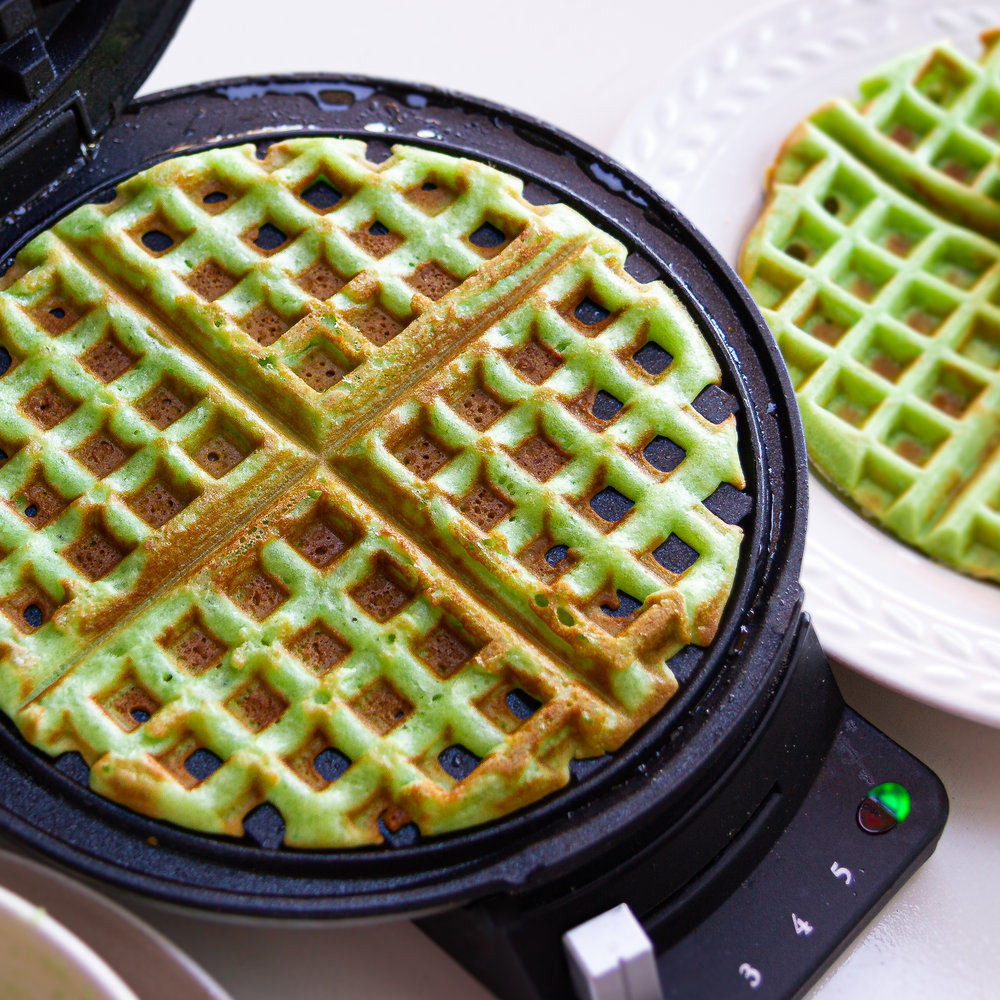 pandan waffles