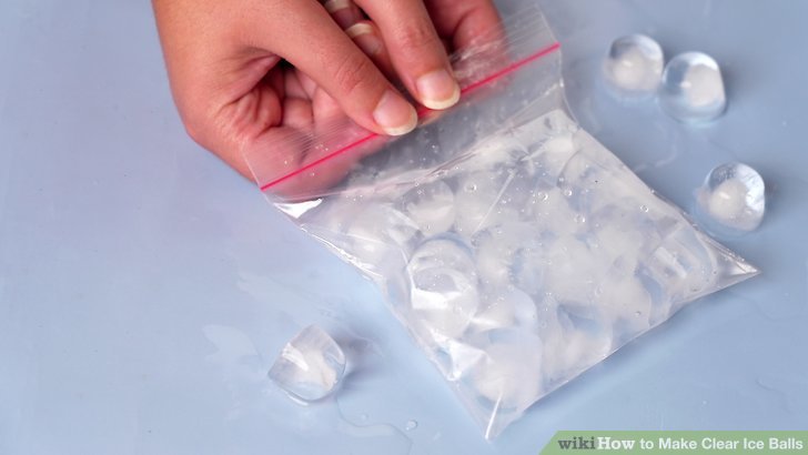 how to make clear ice balls