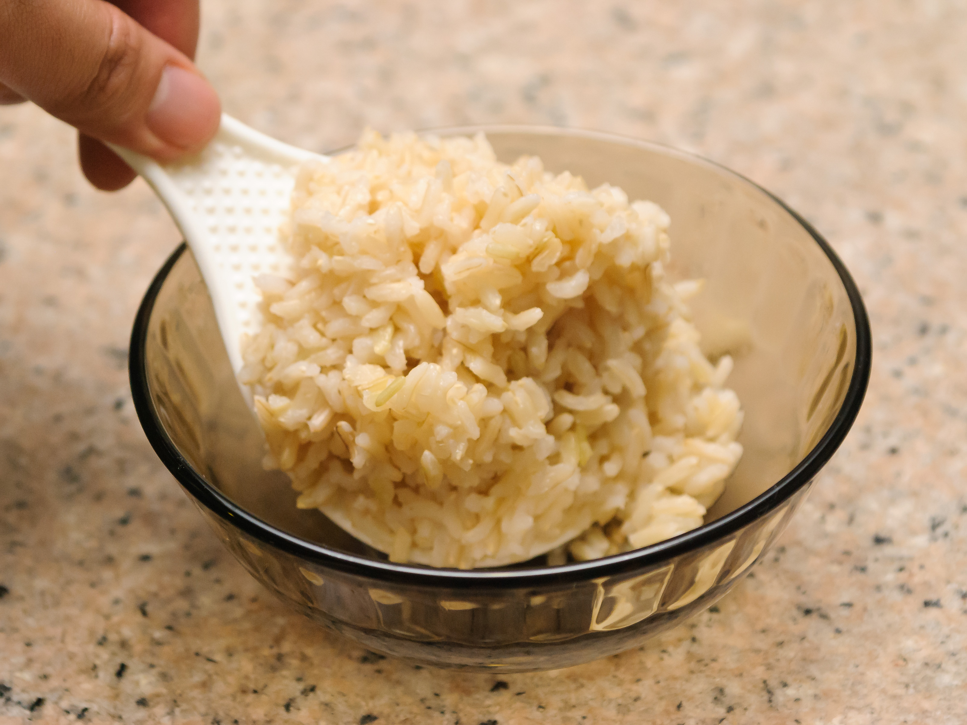 microwave brown rice