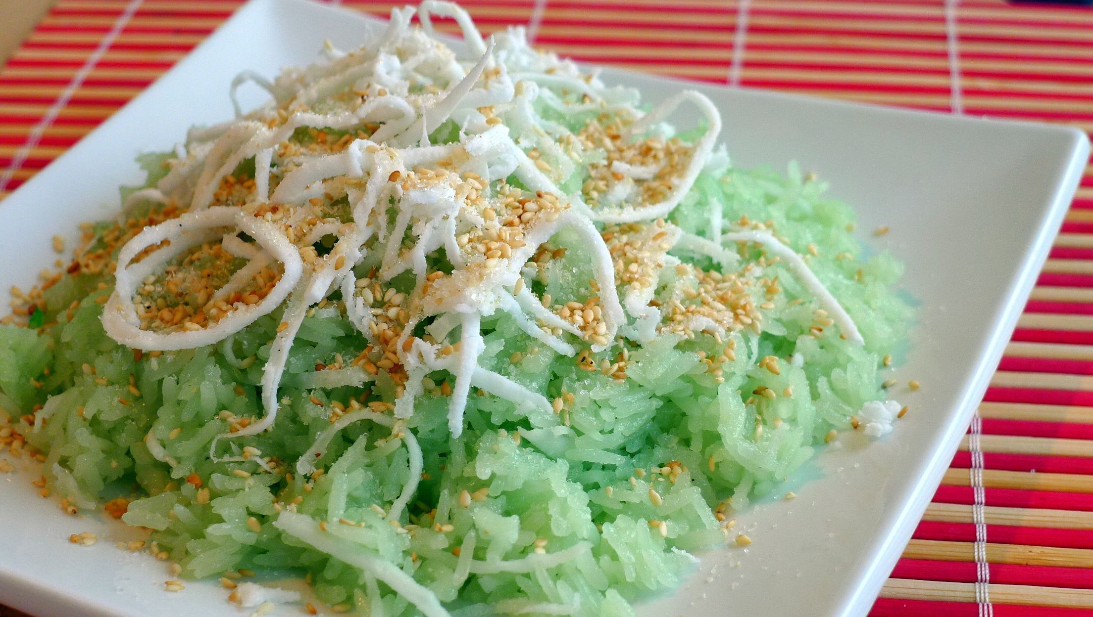 pandan sticky rice