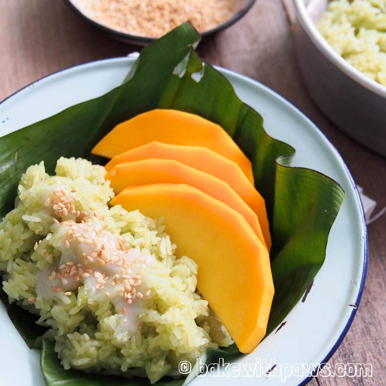 pandan sticky rice