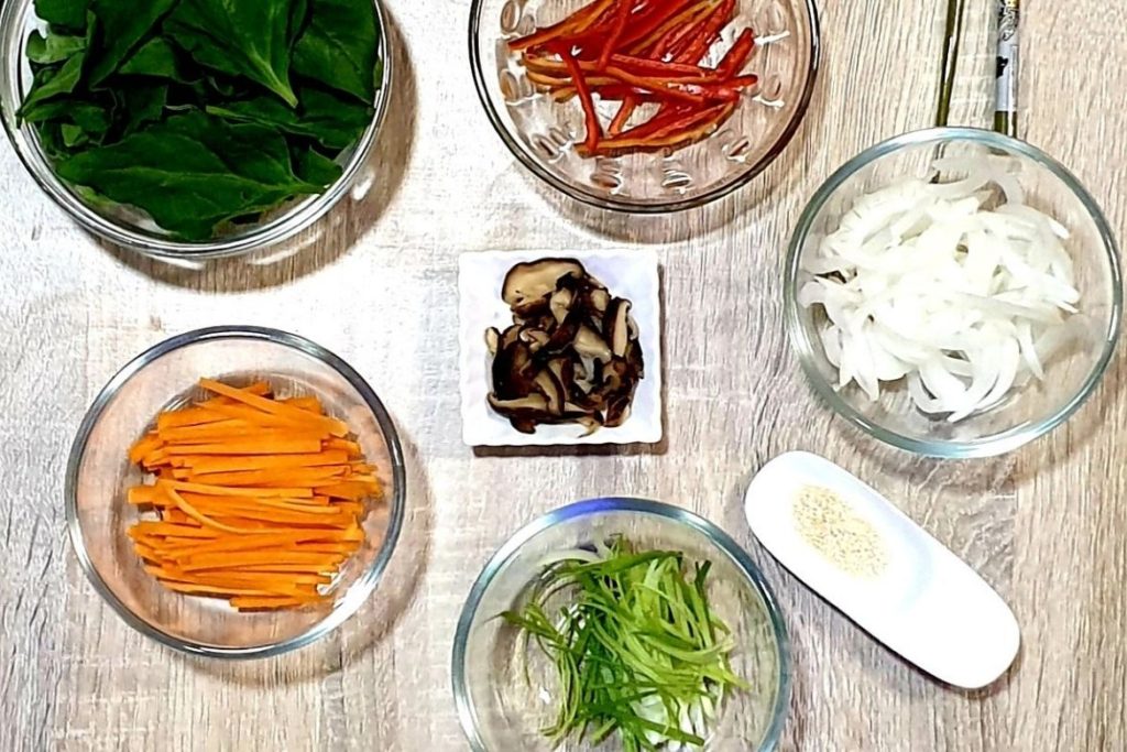 japchae ingredients