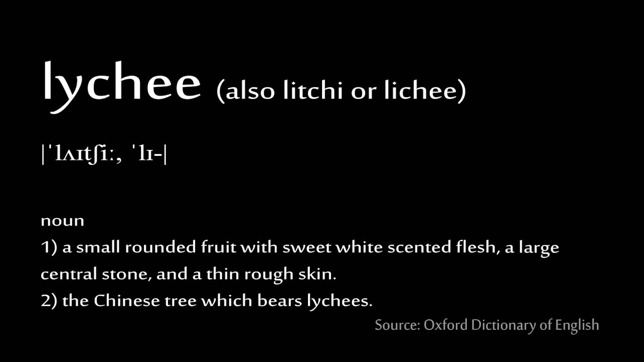 how to pronounce lychee