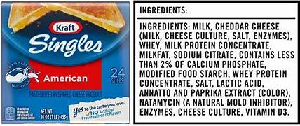 ingredients in american cheese