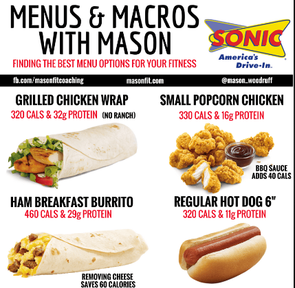 sonic healthy food