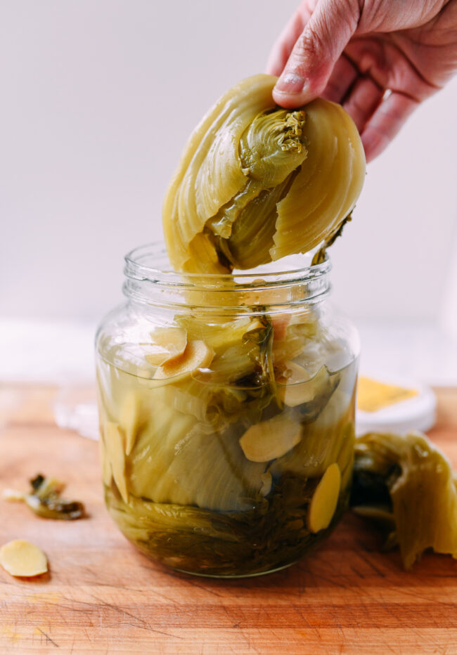 pickled mustard greens