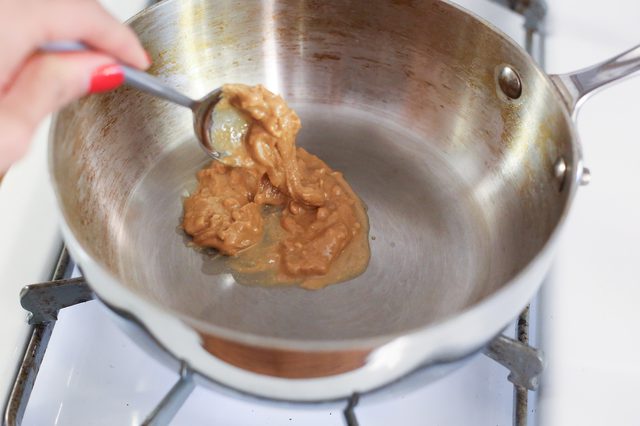 how to melt peanut butter