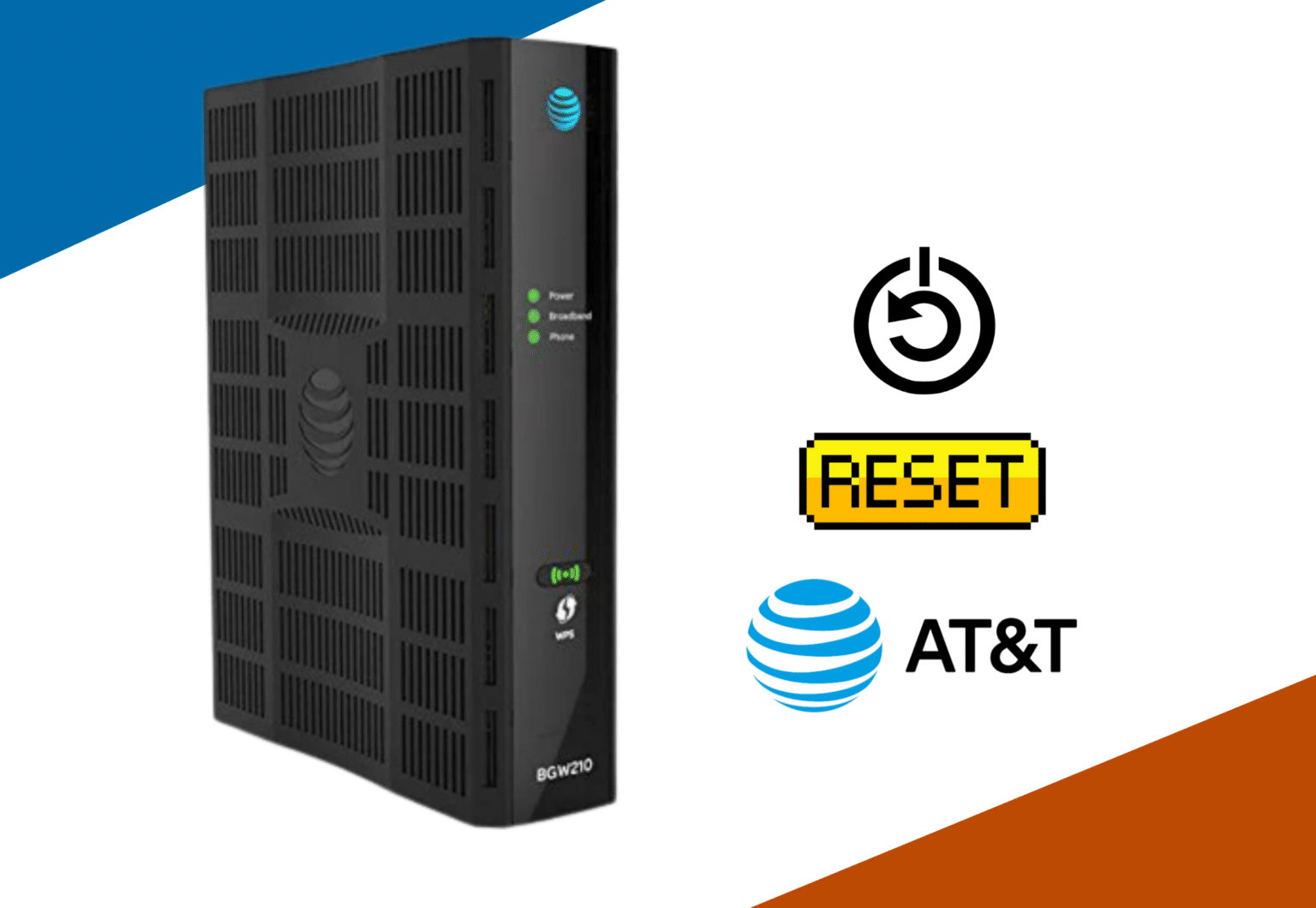 resetting at&t router