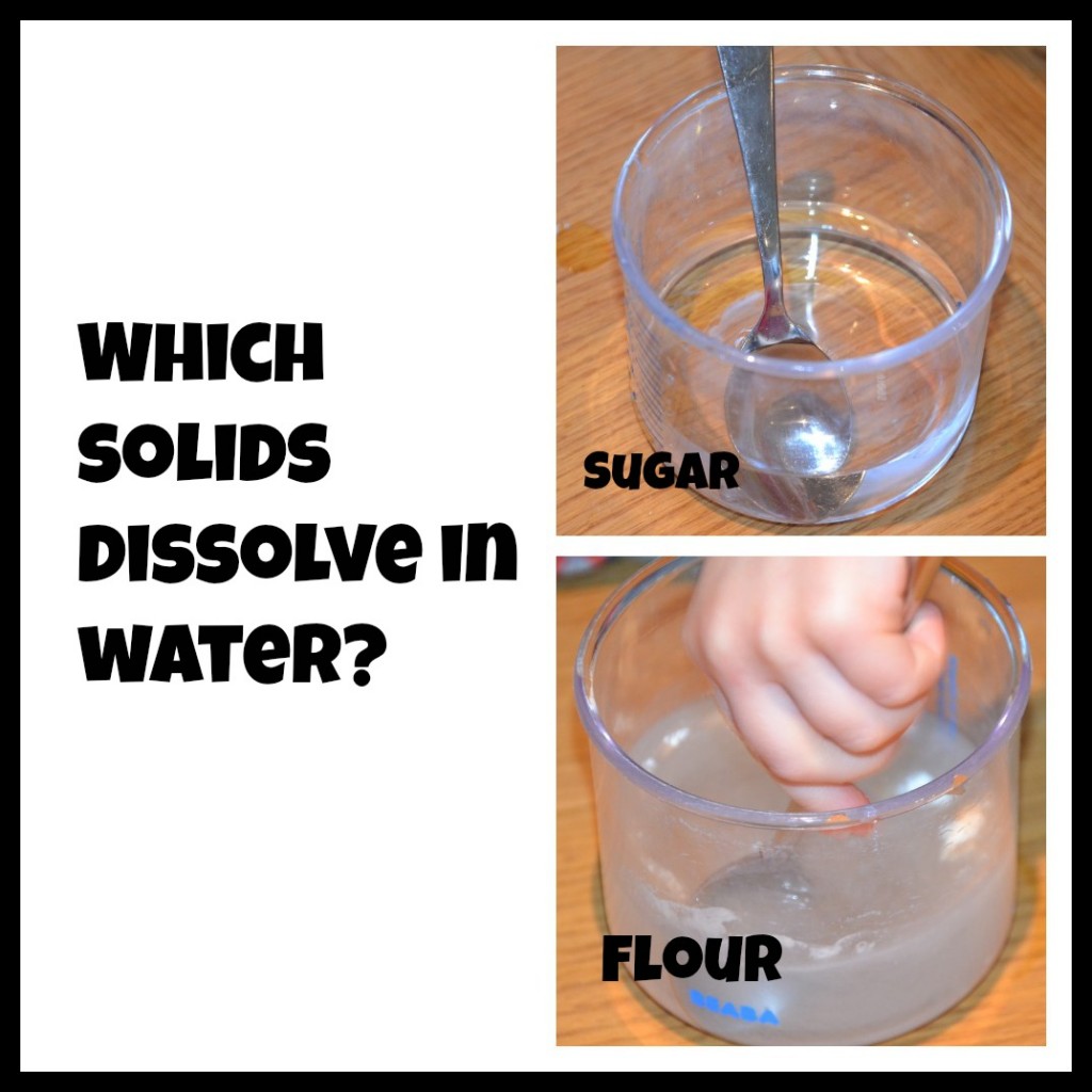 which is true about the dissolving process in water