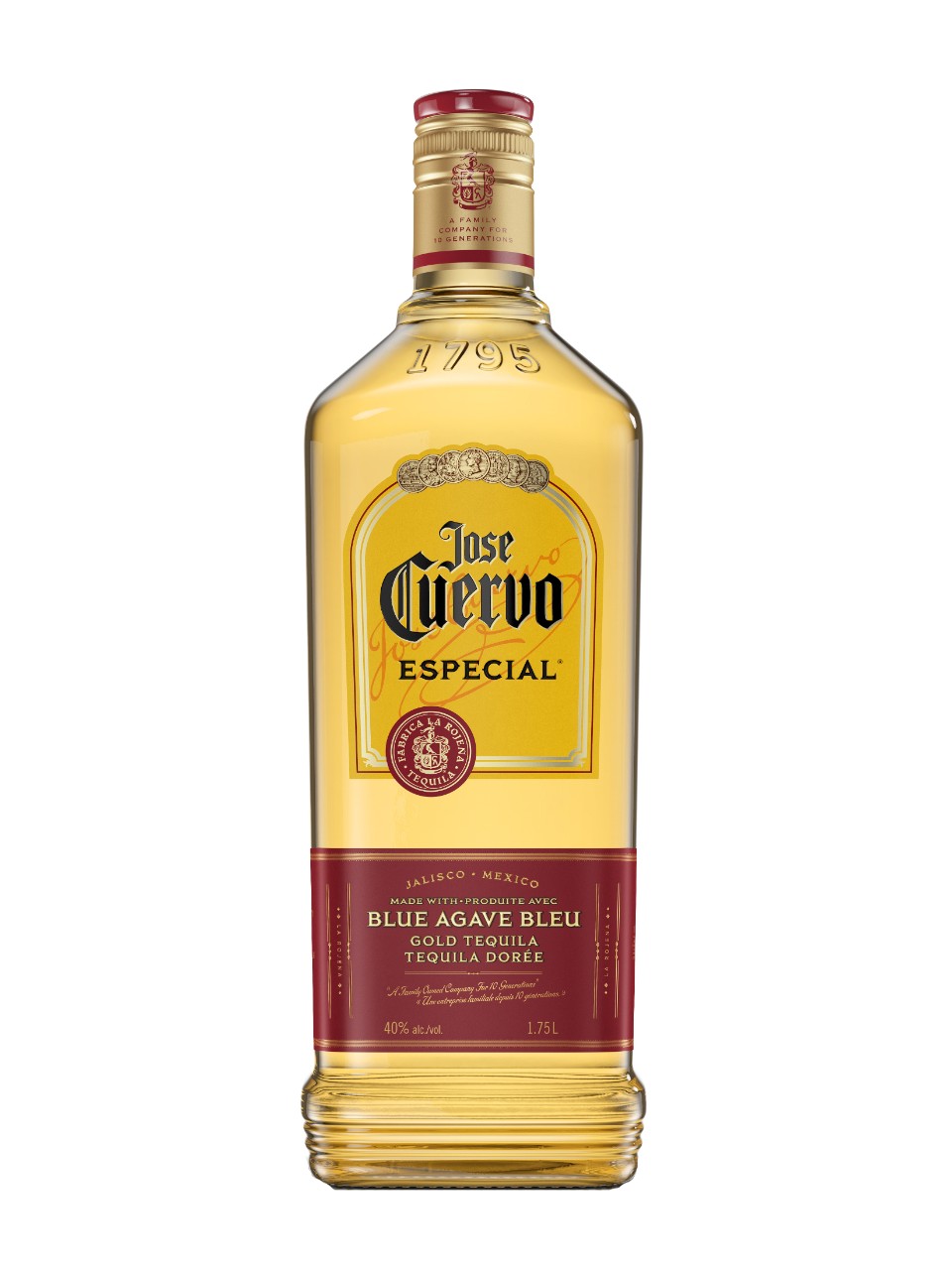 percentage of tequila