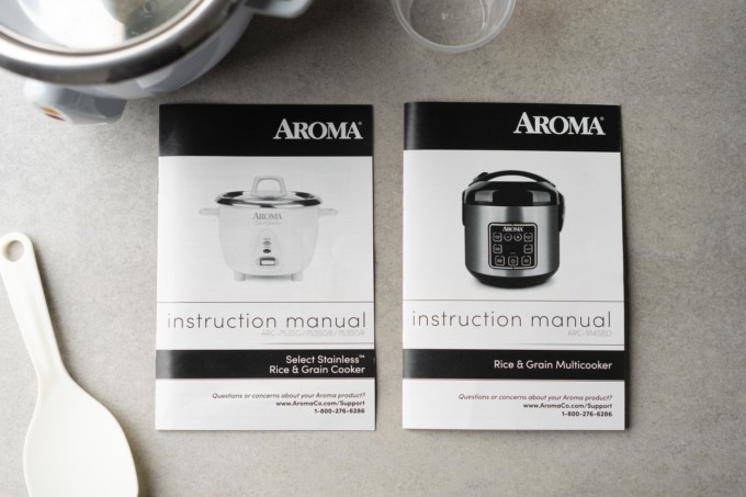 aroma rice cooker instructions