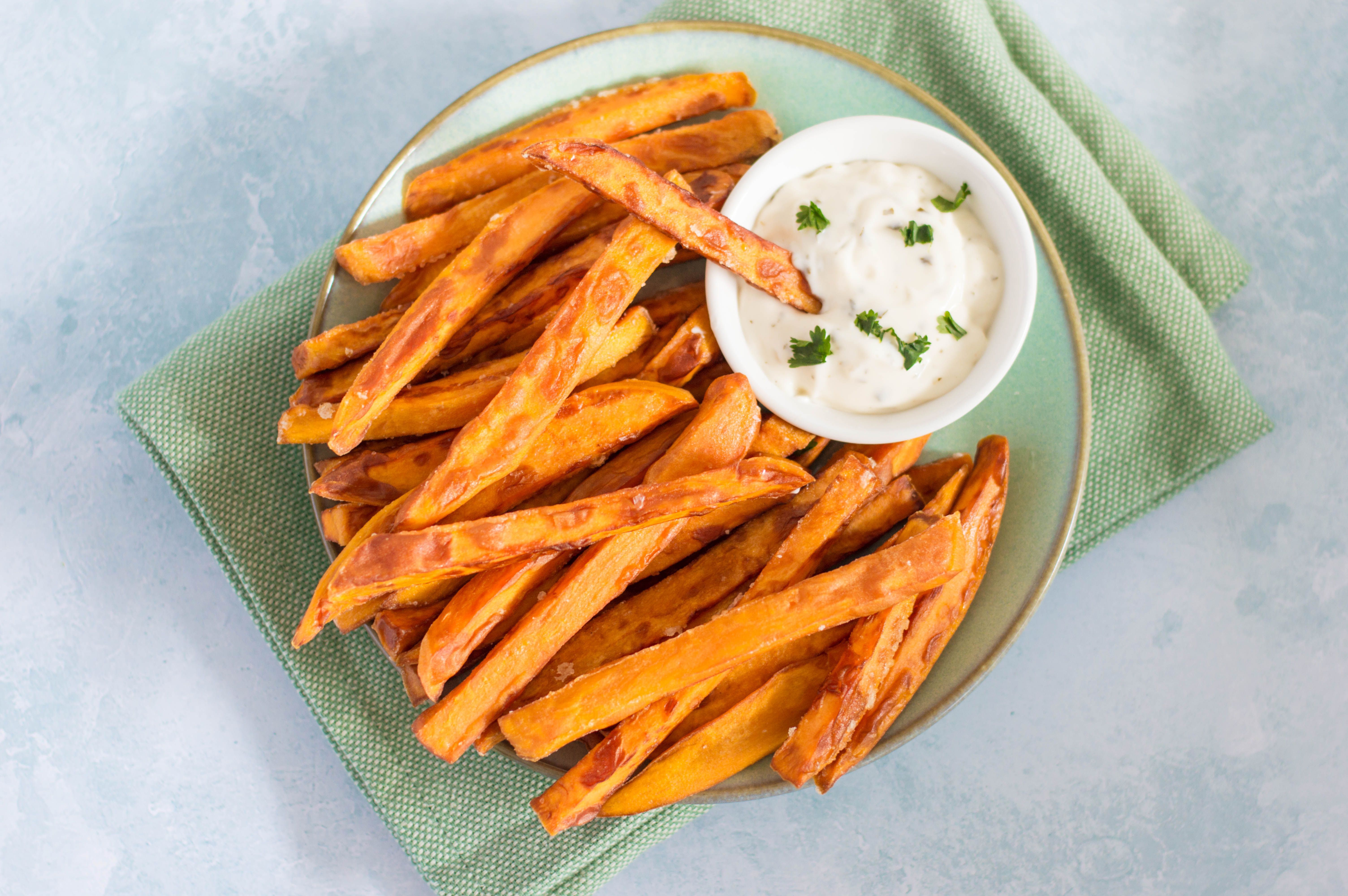 deep fried sweet potato fries